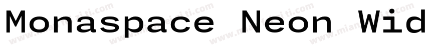 Monaspace Neon Wide字体转换